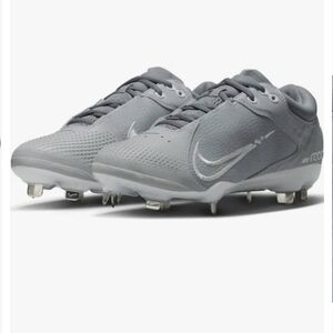 Nike Women's Gray Hyperdiamomd 4 Elite Cleats